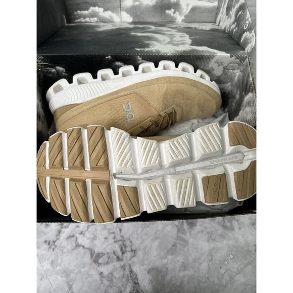 On Cloudswift Monochrome Hi Top Sneakers In Dune Womens Size 9.5 - Picture 7 of 11